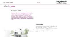 Desktop Screenshot of cityfoerster.net